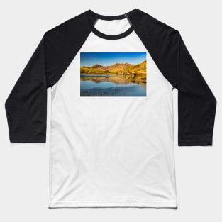 Snowdon Horseshoe from Llynau Mymbyr, Snowdonia Baseball T-Shirt